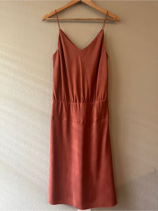 Banana Republic Dresses & Skirts - Banana Republic Satin Slip Midi Dress in Terracotta Size 10